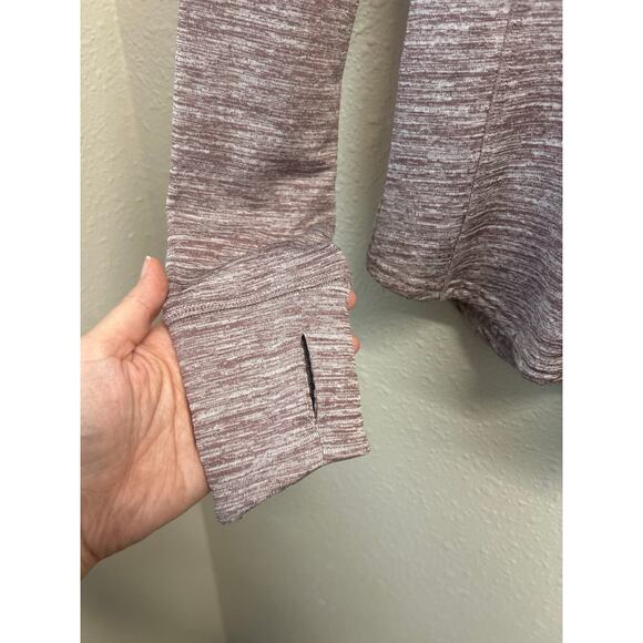 ARIAT Gridwork 1/4 Zip Baselayer Women's Long Sleeve Maroon top Size XS outdoor - Picture 5 of 12